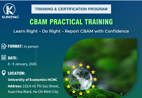 KLINOVA LAUNCHES THE “CBAM PRACTICAL TRAINING” PROGRAM: A READY-TO-DEPLOY SOLUTION FOR BUSINESSES AHEAD OF THE 2026 REPORTING DEADLINE
